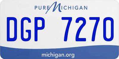 MI license plate DGP7270