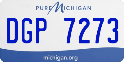 MI license plate DGP7273