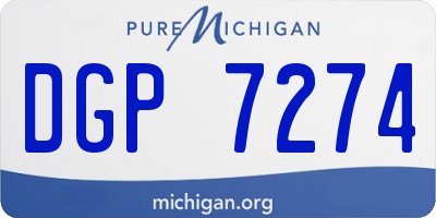MI license plate DGP7274