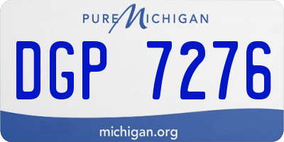 MI license plate DGP7276