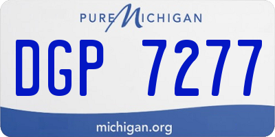 MI license plate DGP7277