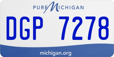 MI license plate DGP7278