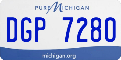 MI license plate DGP7280