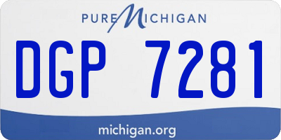 MI license plate DGP7281