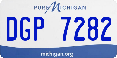 MI license plate DGP7282
