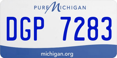 MI license plate DGP7283