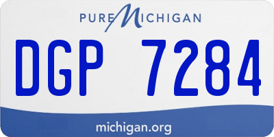 MI license plate DGP7284