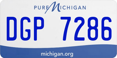 MI license plate DGP7286
