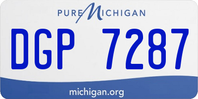 MI license plate DGP7287