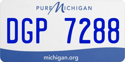 MI license plate DGP7288