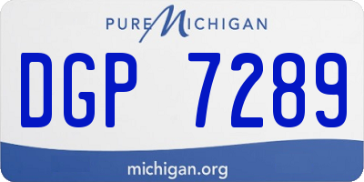 MI license plate DGP7289