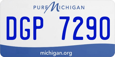 MI license plate DGP7290