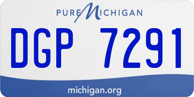 MI license plate DGP7291