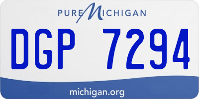 MI license plate DGP7294