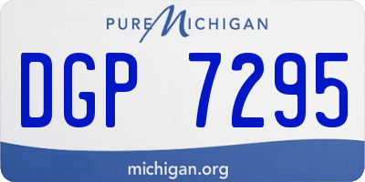 MI license plate DGP7295