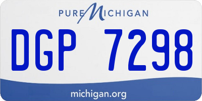 MI license plate DGP7298