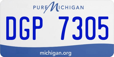 MI license plate DGP7305