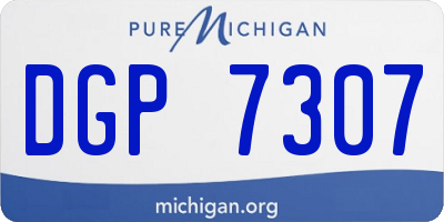 MI license plate DGP7307