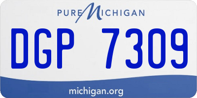 MI license plate DGP7309