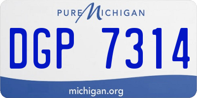 MI license plate DGP7314