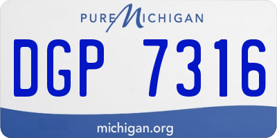 MI license plate DGP7316