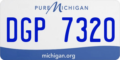 MI license plate DGP7320