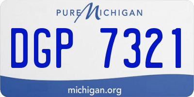 MI license plate DGP7321