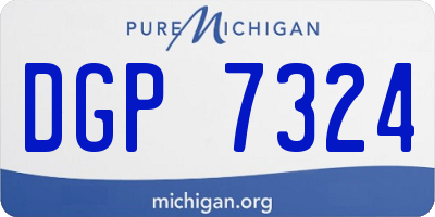 MI license plate DGP7324