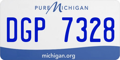 MI license plate DGP7328