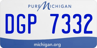 MI license plate DGP7332