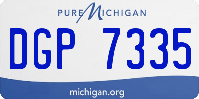 MI license plate DGP7335