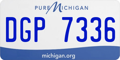 MI license plate DGP7336