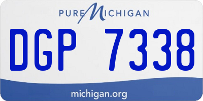 MI license plate DGP7338