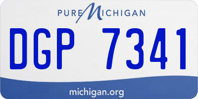 MI license plate DGP7341