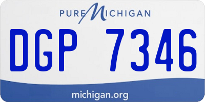 MI license plate DGP7346