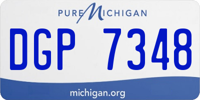MI license plate DGP7348