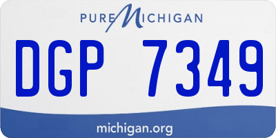 MI license plate DGP7349