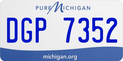 MI license plate DGP7352