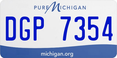 MI license plate DGP7354