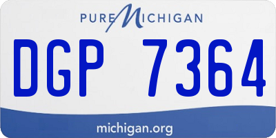 MI license plate DGP7364