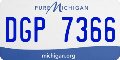 MI license plate DGP7366