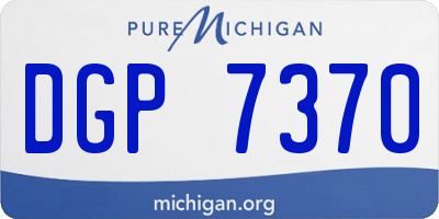 MI license plate DGP7370