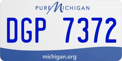 MI license plate DGP7372