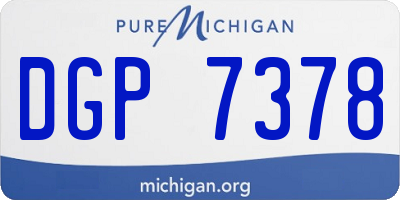 MI license plate DGP7378