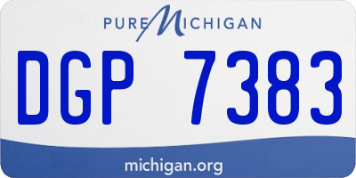 MI license plate DGP7383