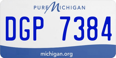 MI license plate DGP7384
