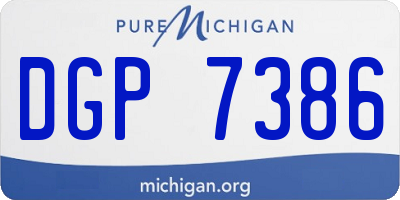 MI license plate DGP7386