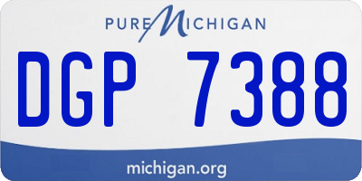 MI license plate DGP7388