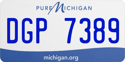 MI license plate DGP7389