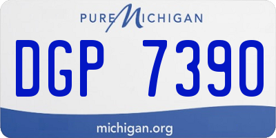 MI license plate DGP7390